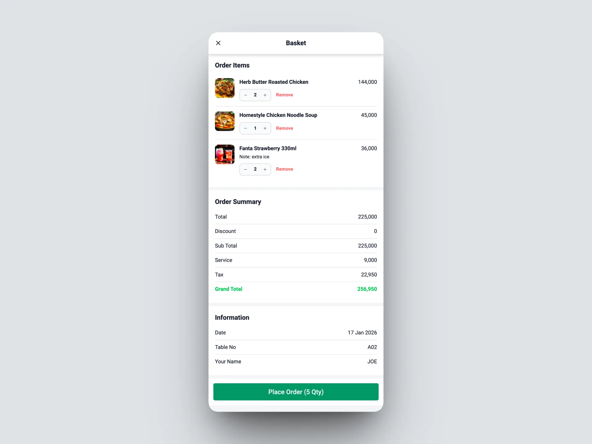 VSC Order Payment